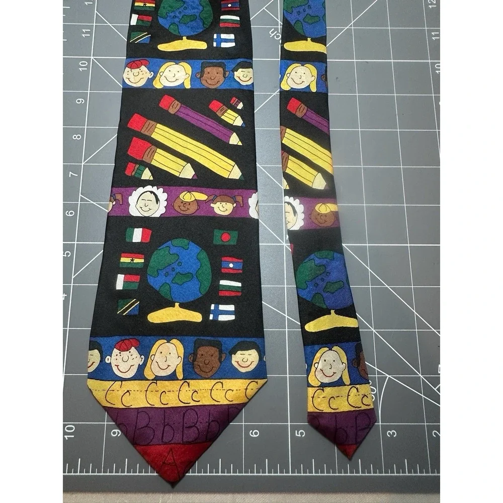 'Save the Children' Tie 100% Silk Men's 56